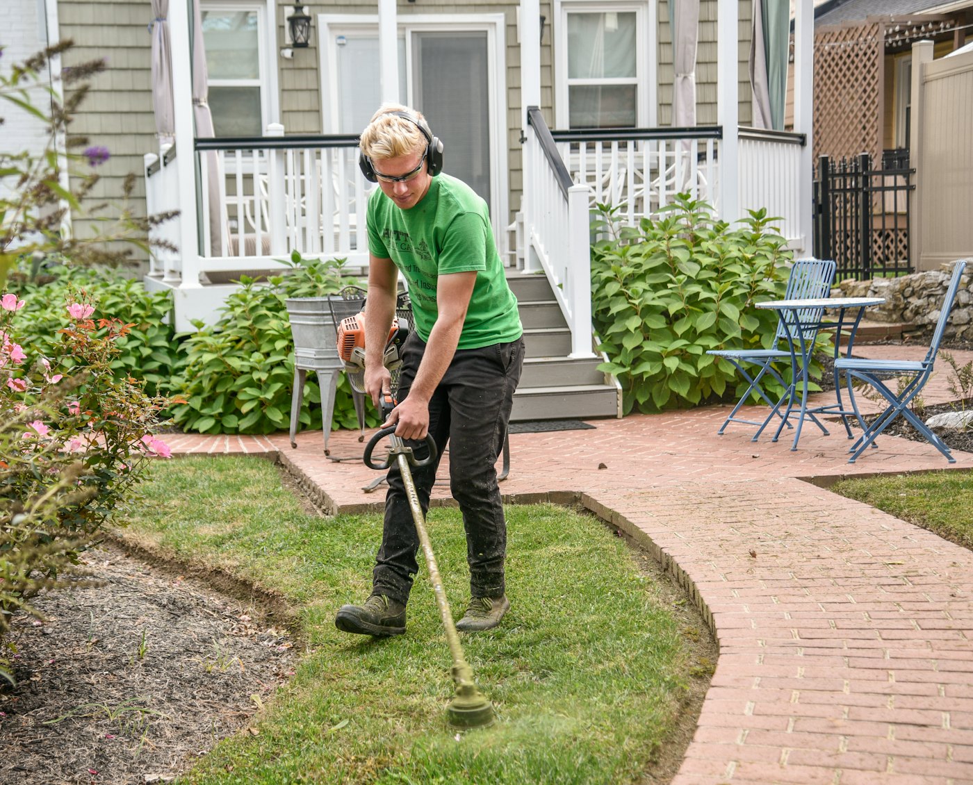 Garden maintenance.