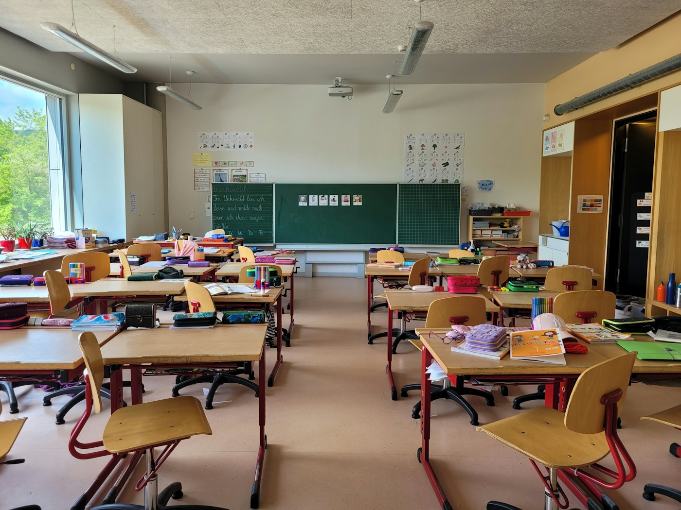 School cleaning.