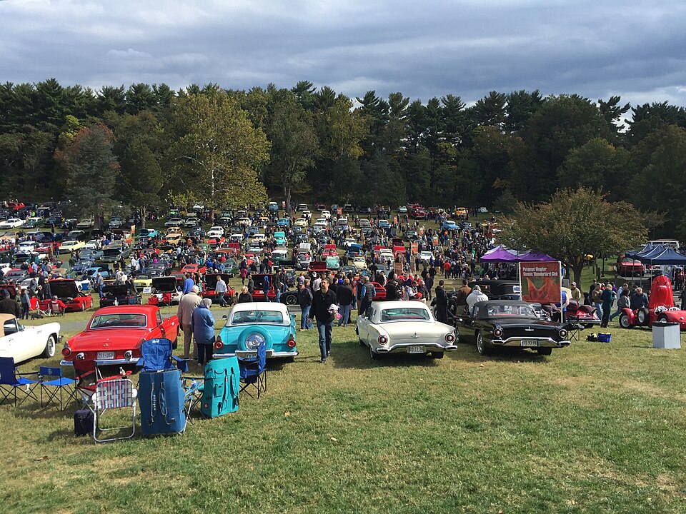 Autos clásicos en el Car Show anual.