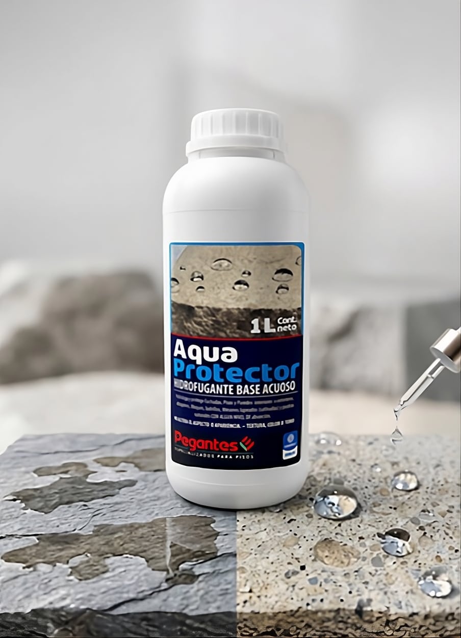 Hidrofugante que protege la piedra del agua.